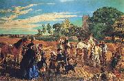 William Maw Egley A Harvest Scene in Norfolk Spain oil painting artist